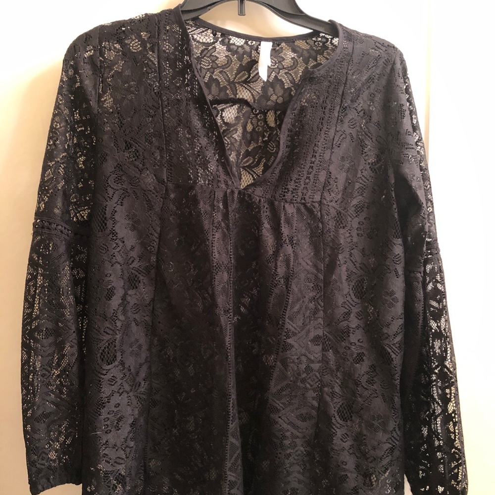 Black Lace Top
